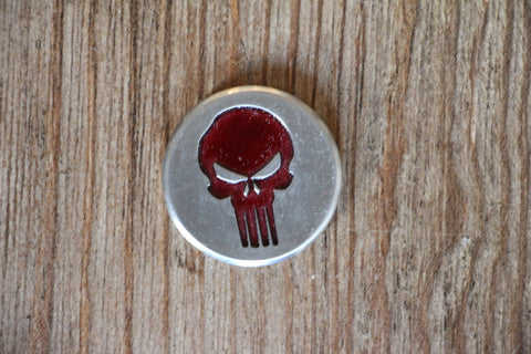 Lajosi Red Skull Punisher Ball Marker