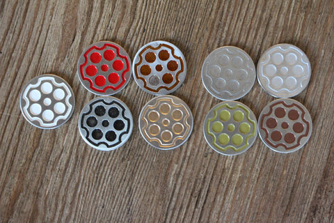 Carbon Golf Logo Ball Markers