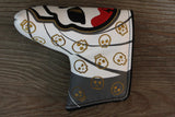 SWAG White and Gold Skull Headcover