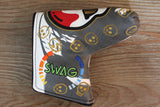 SWAG White and Gold Skull Headcover