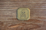 Kraken Skull Emerald Brass Ball Marker