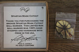 PC Golf Customs Spartan Mask Cutout Ball Marker