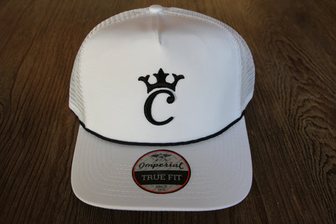 CaddyStash Crown logo The Rabble Rouser White Imperial Hat