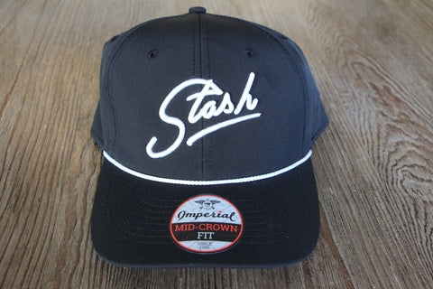 CaddyStash "Stash" logo The Wingman Black Imperial Hat