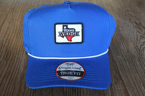 CaddyStash "Texas Wedge" logo The Wrightson Royal Blue Imperial Hat