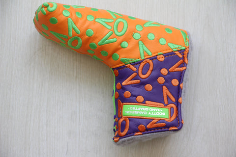 Scotty Cameron Lime, Orange, & Purple Crowns Patchwork Headcover