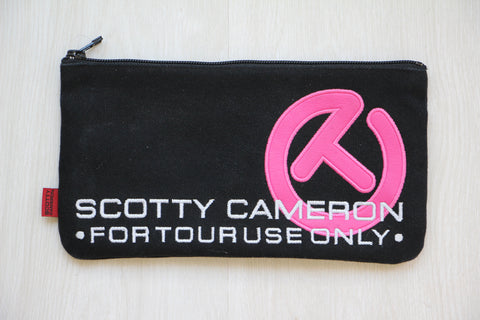 Scotty Cameron Black Limited Edition Pink Circle T Cash Bag