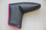 Gray and Pink Piping Putter Cover