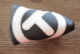 Black and White Industrial Circle T Mallet Cover