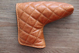Tyson Lamb Tan Quilted Leather Headcover