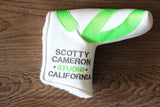 White and Lime Green Industrial Circle T
