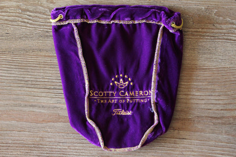 Scotty Cameron Purple Velvet Valuables Bag