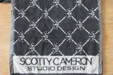 Scotty Cameron Black and Silver 7 Point Crown Towel