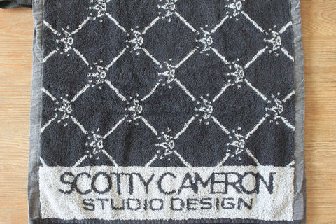 Scotty Cameron Black and Silver 7 Point Crown Towel