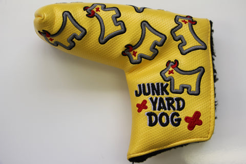 Scotty Cameron Custom Shop Yellow Industrial Dancing Junk Yard Dog Headcover