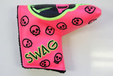 SWAG Golf Neon Pink Dripping Skull Headcover
