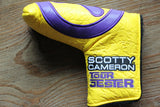 Scotty Cameron Purple and Gold Tour Jester Circle T Headcover