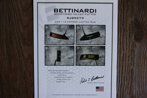 Bettinardi SS9 110 Copper Limited Run Putter Bettinardi SS9 110 Copper Limited Run Putter