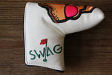 SWAG Rare White and Yellow Skull Headcover